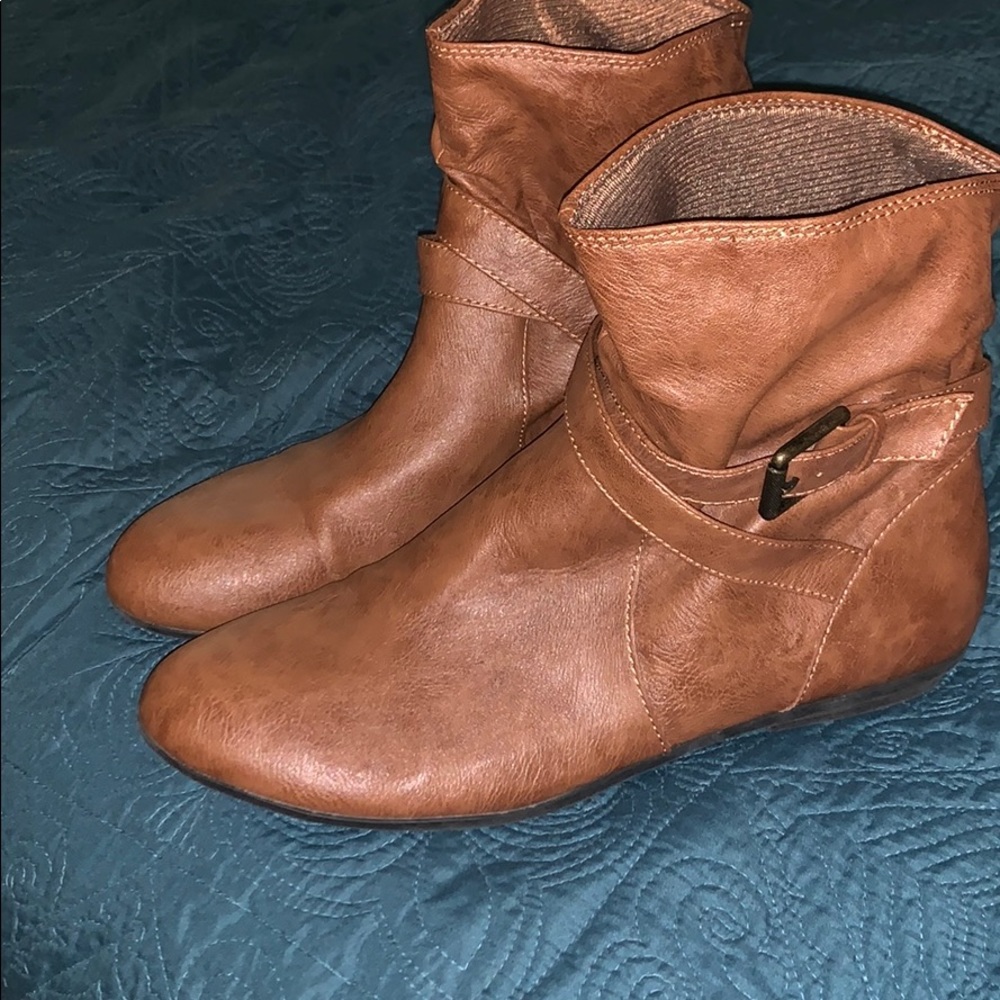 Brown ankle boots